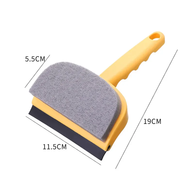 2 in1 Multifunction Silicone Blade & Kitchen Cleaner Car Glass Shower Squeegee Window Glass Wiper Scraper Brush Tool for Washing