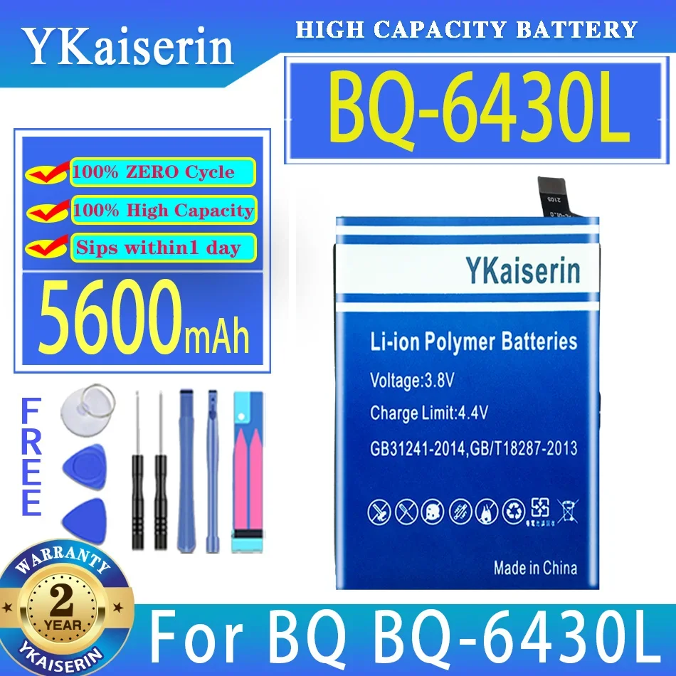 

Аккумулятор ykaisin BQ6430L 5600 мАч для Oukitel C21 для BQ BQ-6430L мобильный телефон