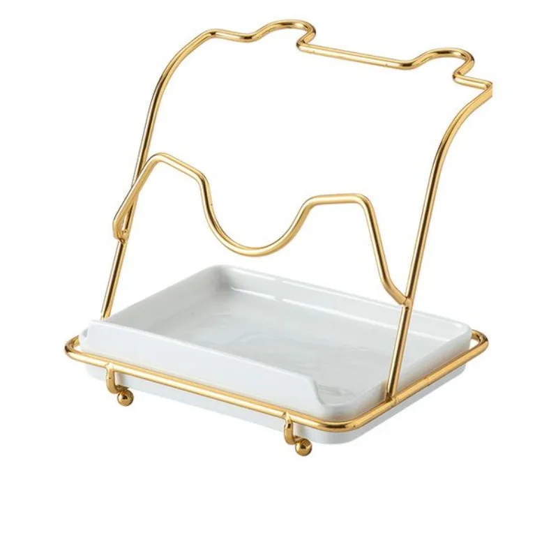 For Stainless Steel Lid Rack, Storage Rack, Non-punching Home Hot Pot Restaurant Countertop Lid Storage Seat