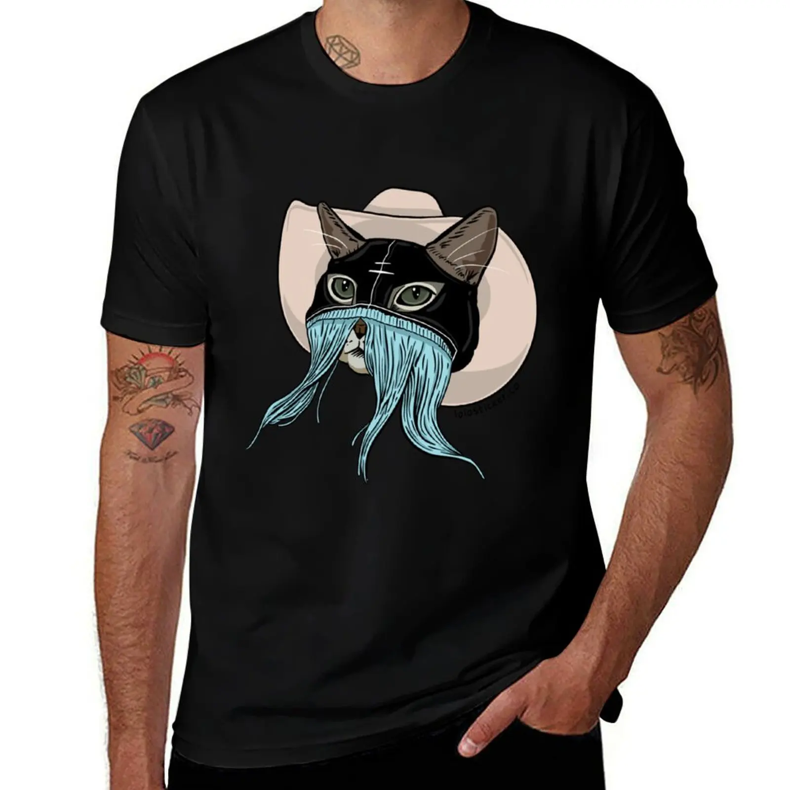 

Orville Peck Kitty Cowboy D T-Shirt customs vintage anime shirt Men's t-shirt