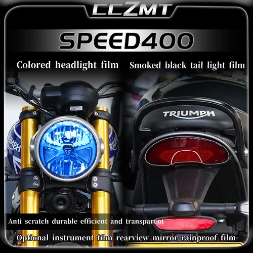 Imagen 2 del producto Velocímetro de motocicleta, película de protección contra rayaduras de panel, accesorios protectores de pantalla para Triumph speed400 Speed400 SPEED 400 2024