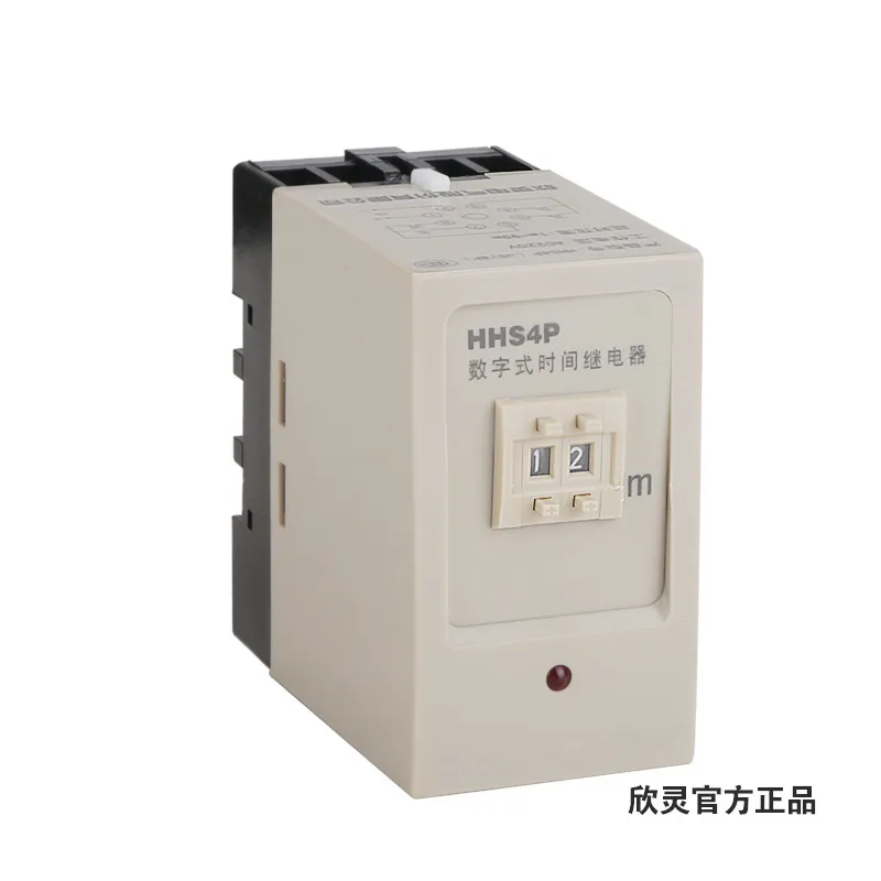 1PCS Power On Time Relay 4 Pin Contact 24/220/380V Automation Control System Use
