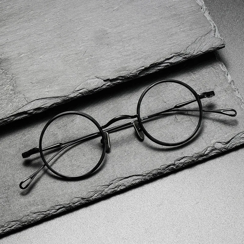

Pure titanium glasses frame men's old round myopia glasses frame women's new Titan retro glasses