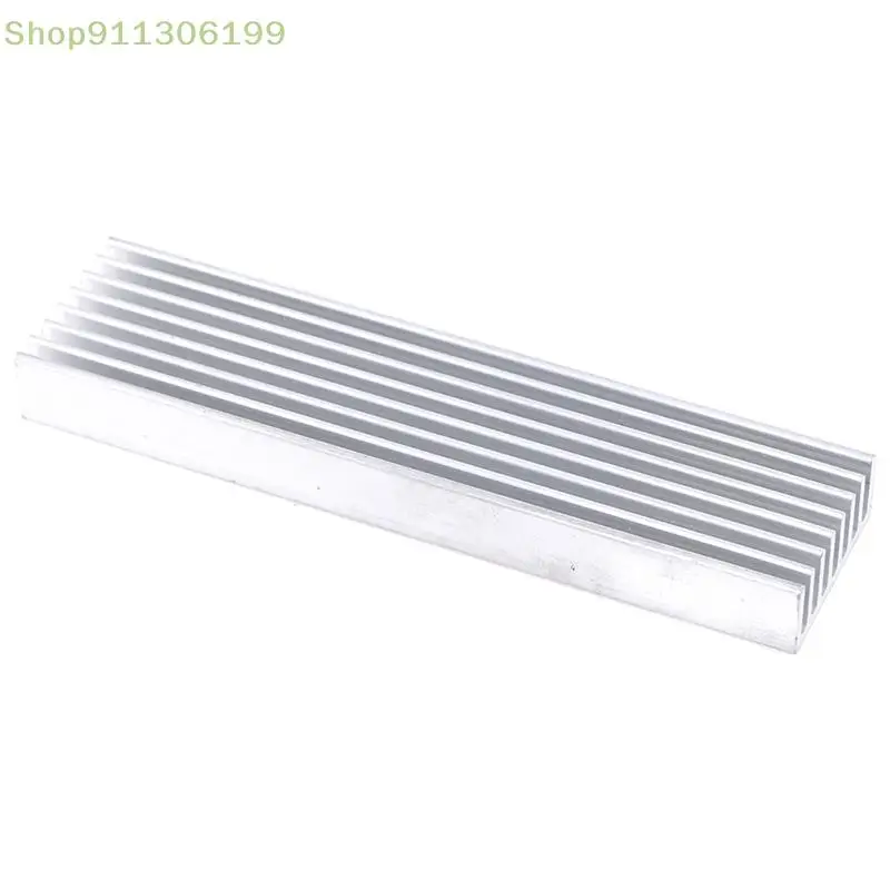 1Pc aluminiowy radiator 100*25*10mm radiator chłodzący dla wysokiej dioda LED dużej mocy światła akcesoria sprzętowe