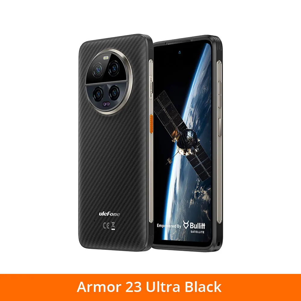 Ulefone Armor 23 Ultra 5G, satellietbericht, 120 W + 55 W Draadloos opladen, 512 GB ROM 24 GB RAM, 64 MP nachtcamera, 6,78"