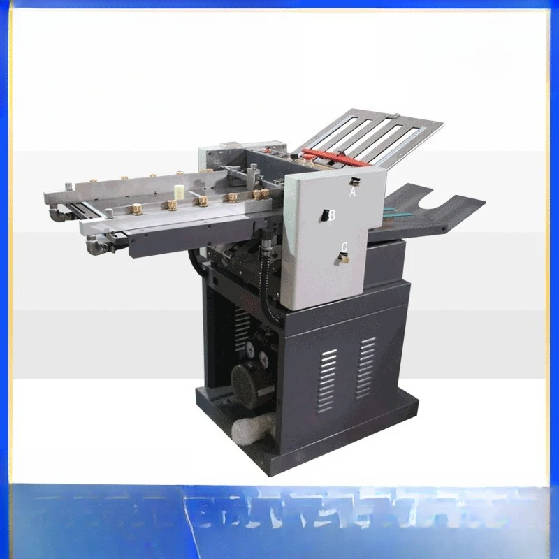 Automatic suction type origami machine, high speed suction type automatic paper feeding indentation folding machine