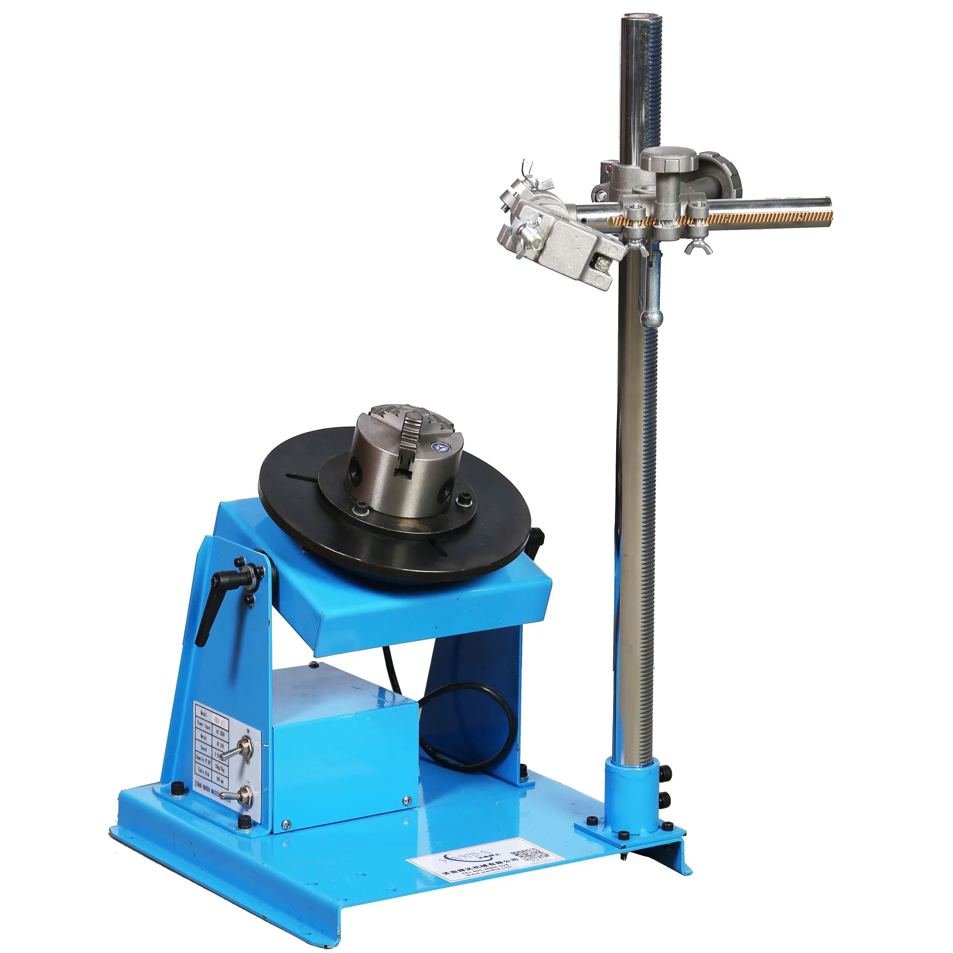 HD-15 Welding Positioner with K1180 Chuck Gun Bracket for Welding Engineering High-Duty Welding Machine Welder Mechanism