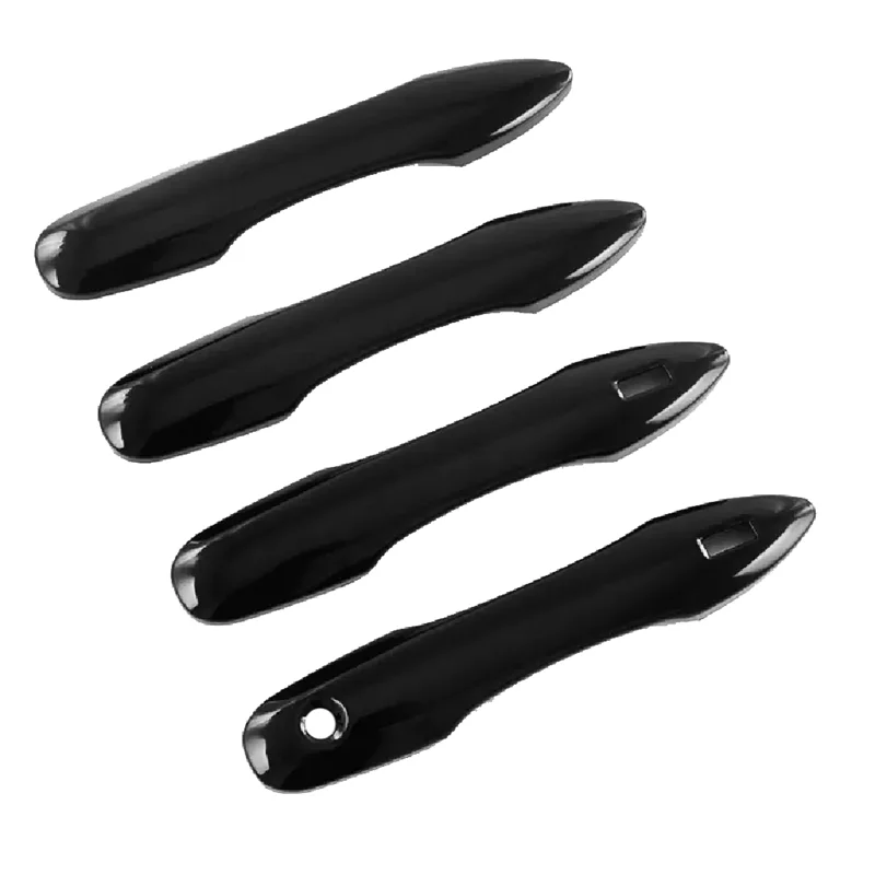 Deurgreep Cover Glanzend Zwart Side Smart Exterieur Deurgreep Cover Trim Beschermende Voor 2019-2023 Toyota Corolla Hatchback