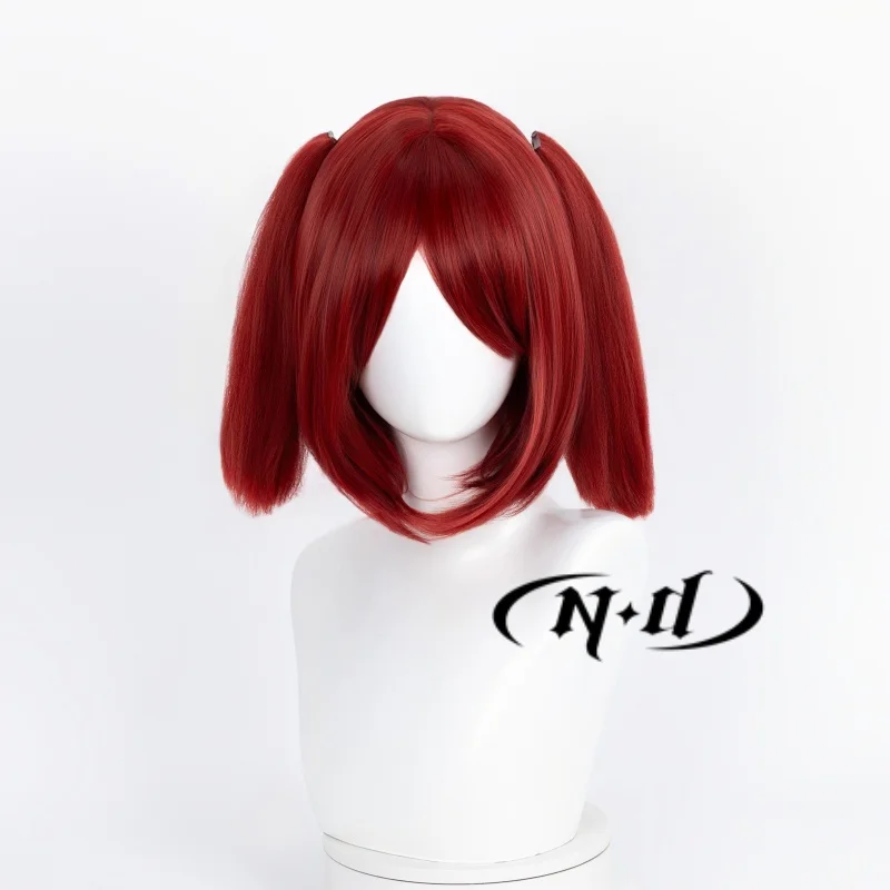 ND Crownslayer Cosplay Wigs Red Hairpiece Arknights Cosplay Hair Wigs for Women Comic Con Coser Costume Party Heat Resistant