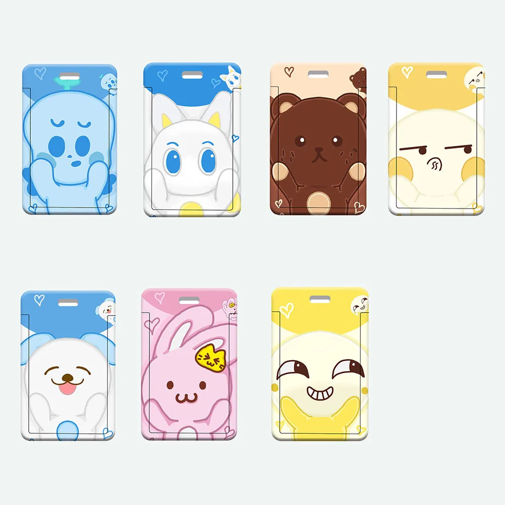 

Kpop Korean idol group NCT Dream's new cartoon card holder keychain student ID holder keychain fan collection gift