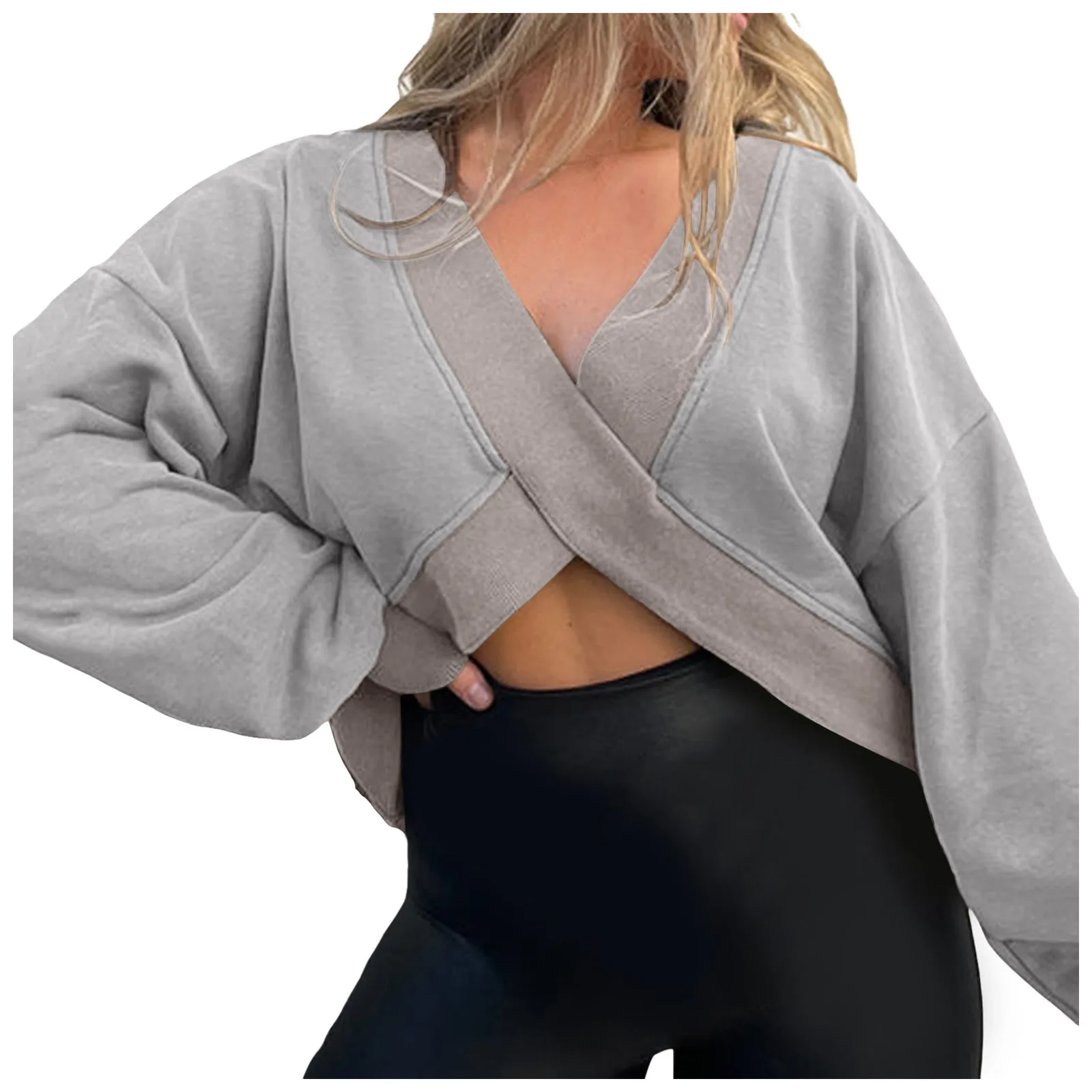 

Womens Sweaters Zip up Front Women Fashionable Hoodless Sweatshirt Reversible Sweatshirt Top Hoodies with No Hood