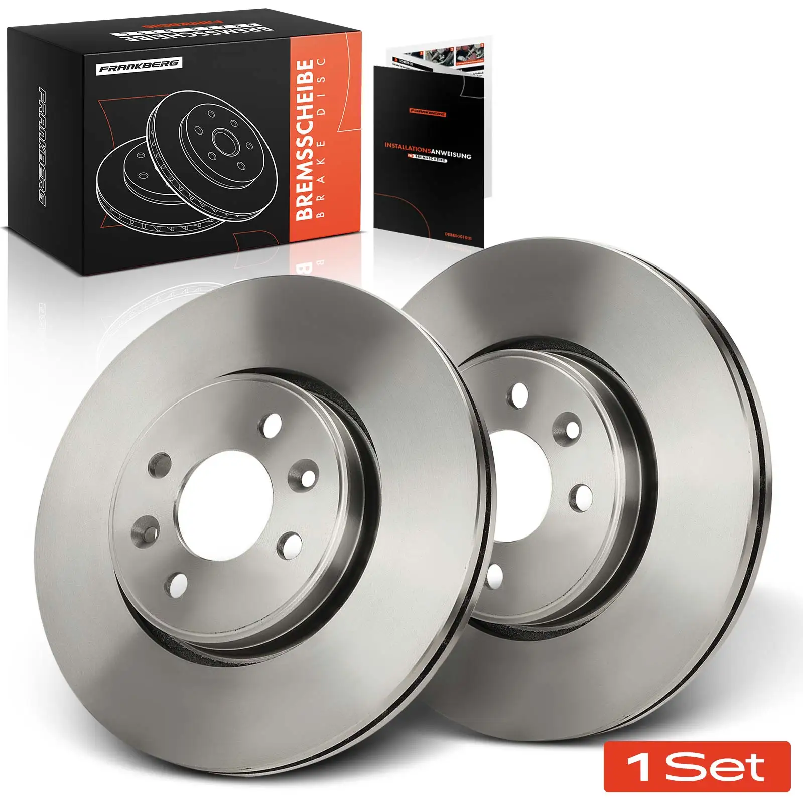 Frankberg 2x Bremsscheiben Vorderachse für Dacia Dokker Express Kasten/MPV MPV Lodgy Renault Captur I Clio II III V 7701205230