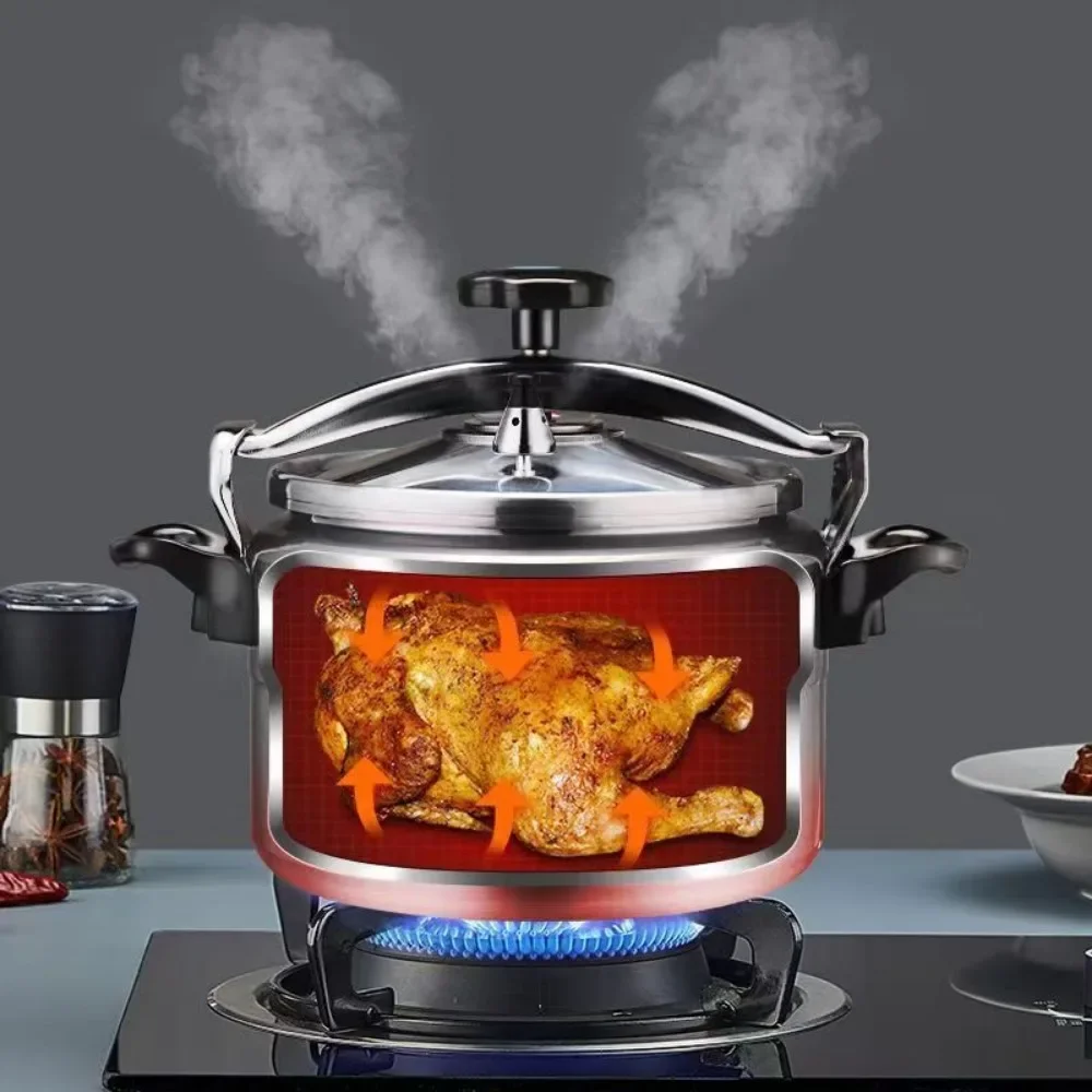 

Aluminum Alloyl Large-Capacity Pressure Cooker Gas Cooker Can Use Explosion-Proof Pot Home Cooking Pressure Canner Autoclave