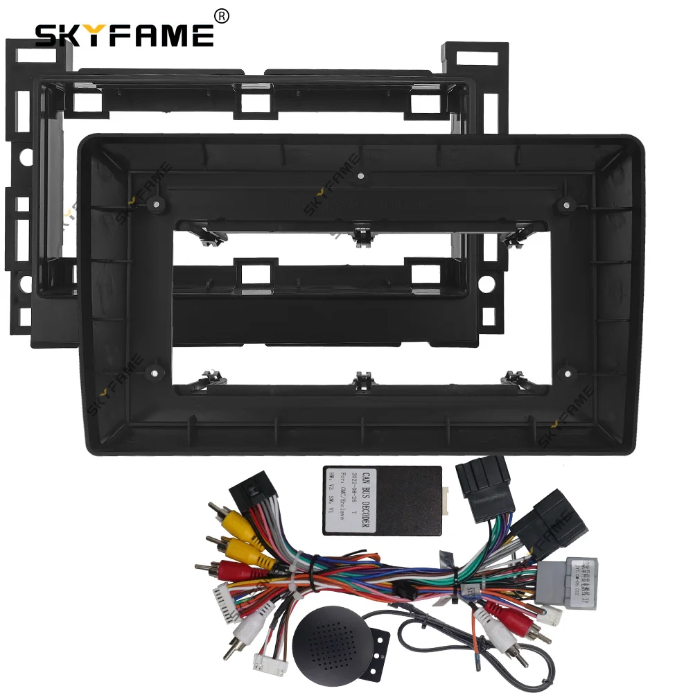 SKYFAME Car Fascia Frame Adapter Canbus Box Android Radio Dash Fitting Panel Kit For Hummer H2 Buick Enclave Luceme Suzuki Xl-7