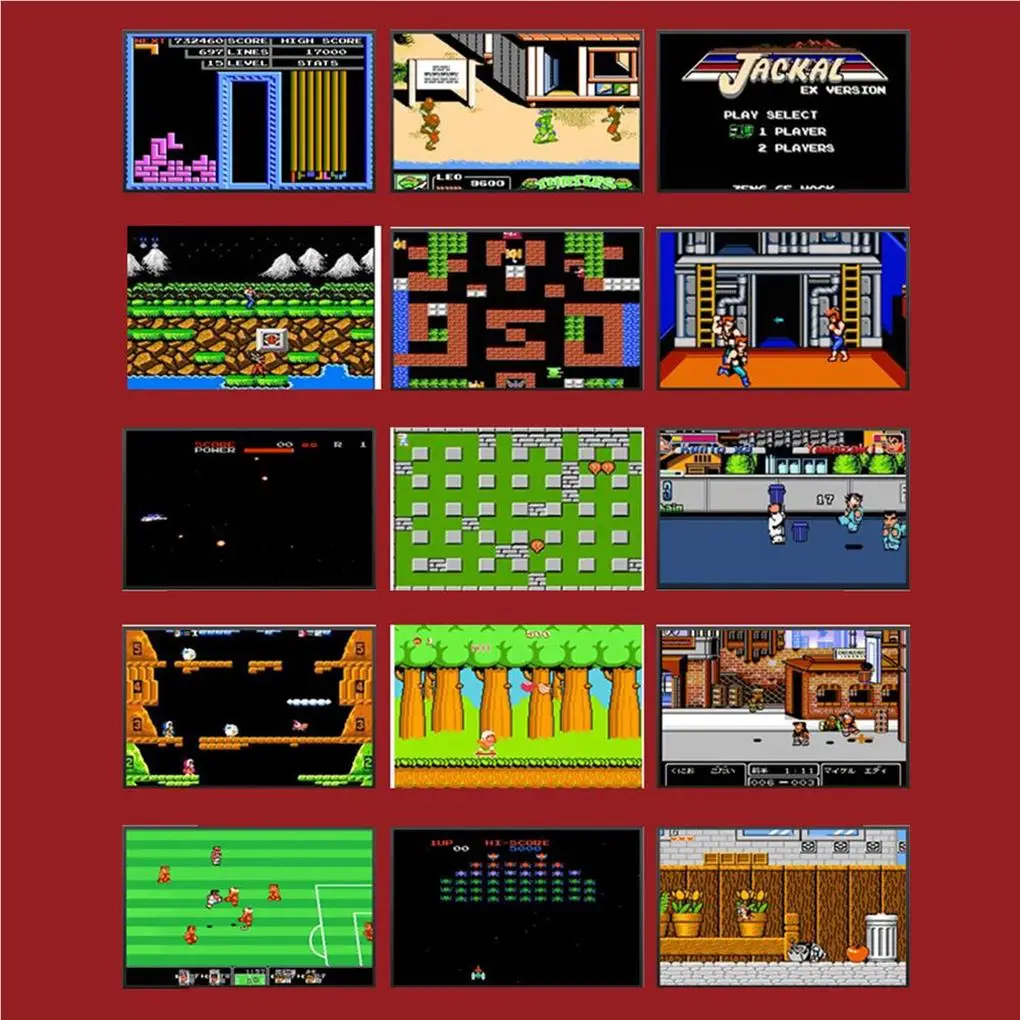 Retro Game Console Small Size Built-in Multi-mode Video Games Equipment Gaming Machine with Clear Screen Festival Gift  Blue