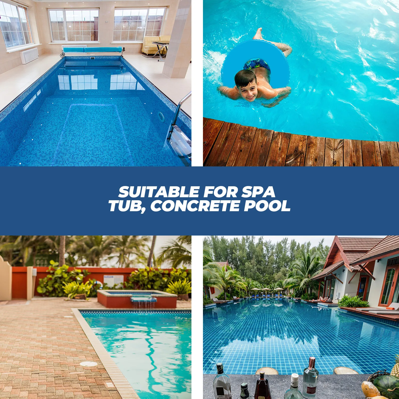 Pool Cleaning Pumice Stone Easy Clip Handle Removes Rust Algae Leaf Stains Swimming Spa Tub Concrete Plaster Pool Cleaner