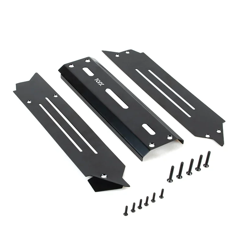 KYX Racing Stainless Steel Chassis Guard Chassis Armor Shield Upgrades Parts for RC Crawler Car Traxxas 1/10 Maxx WideMaxx