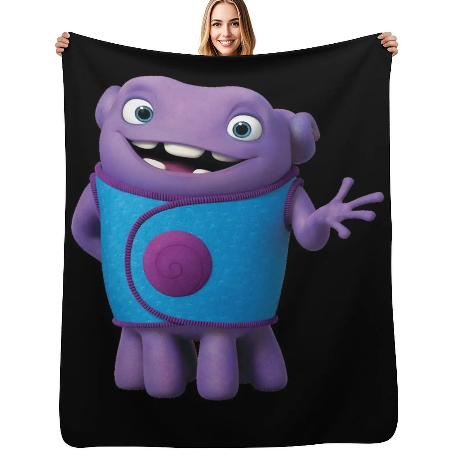 Oh The Boov Essential Throw Blanket Lightweight Warm Blanket for Indoor Outdoor Use