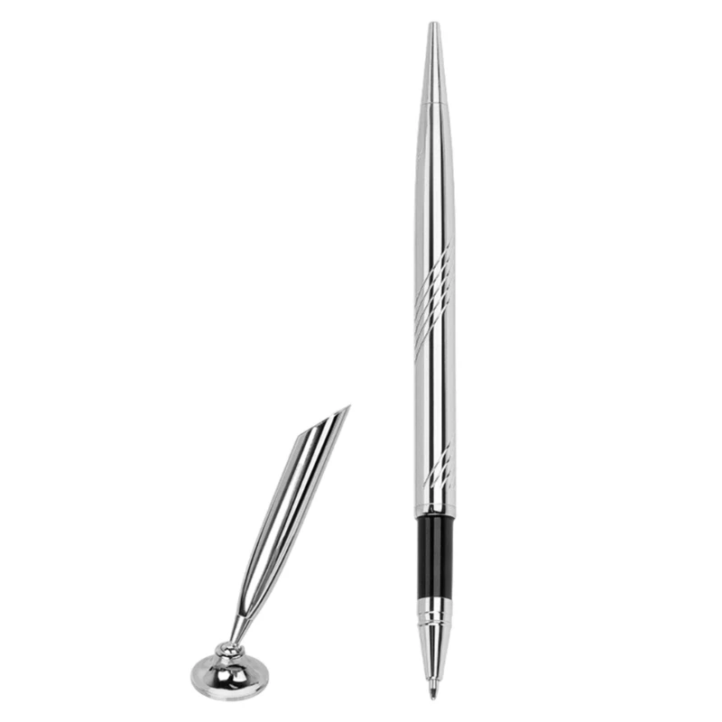 Ballpoint Pen with Base Pen Reception Pen Counter Service Pen for Bank Dropship