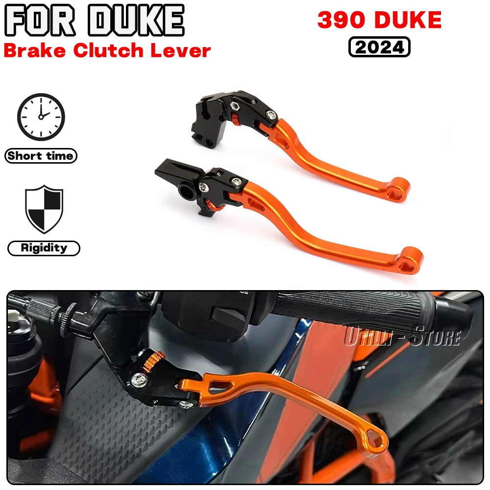 For KTM 390 DUKE 2024 Motorcycle accessories New Left and Right Brake Clutch Levers Orange Black