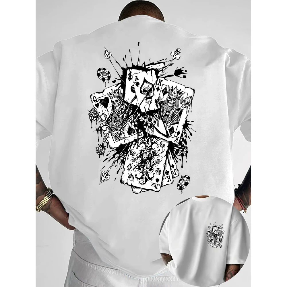 camiseta-grafica-skeleton-poker-masculina-casual-de-algodao-com-gola-redonda