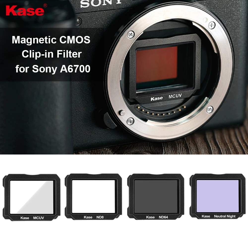 

Зажимной фильтр Kase для камеры Sony A6700, защитный фильтр CMOS MCUV/ND нейтральной плотности/нейтральный фильтр от загрязнения ночного света