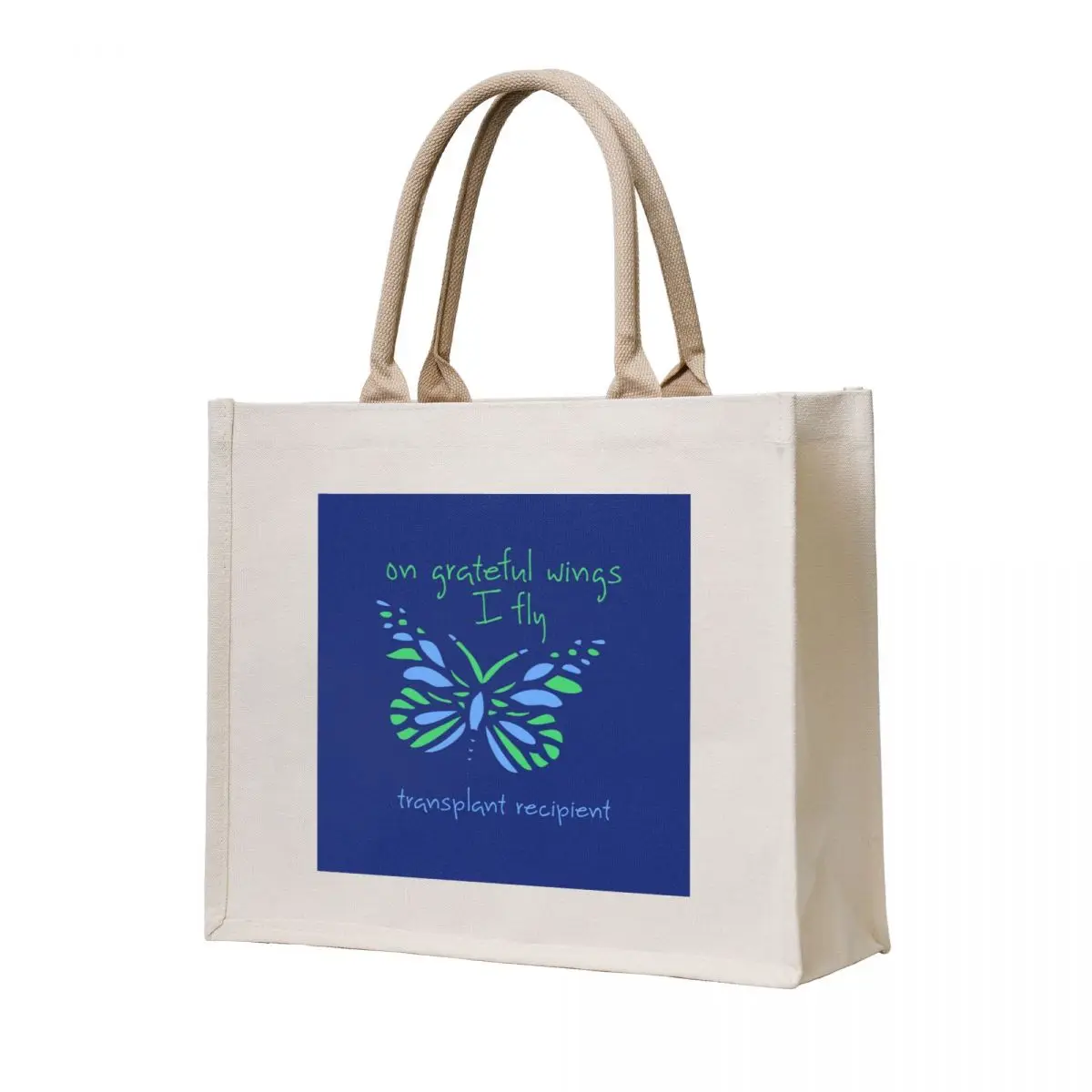 

On Grateful Wings I Fly - Transplant Recipient Tote Bag large size bags Shopping bags shopper bags bag luxury women