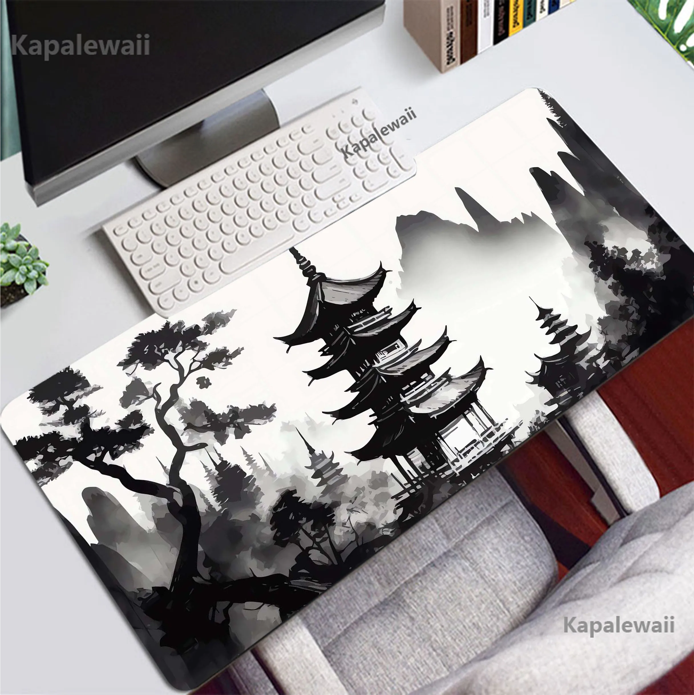 Mountain Serenity Japan Art Mousepad Gamer Mouse Pad Gaming Desk Mat Alfombrillas de ratón Mouse Mat Keyboard Pads 100x50cm