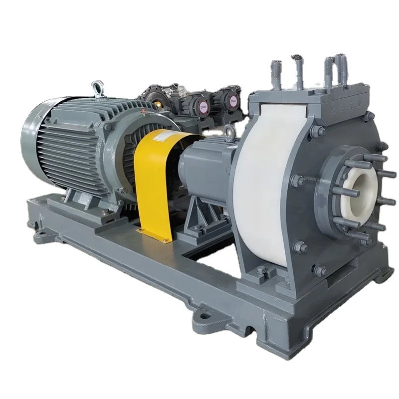 API610 ISO2858 DIN ISO 5199 HI12.1-12.6 PVDF Fluorine Horizontal Centrifugal Sludge Mud Mortar  Pumps