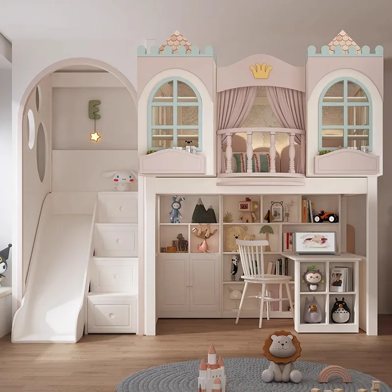 Litera totalmente de madera maciza escalonada