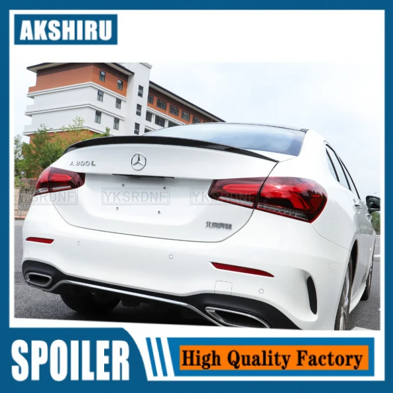 For Mercedes-Benz a35 amg w177  A180 A200 spoiler 2019 ABS Plastic Unpainted Color Rear Spoiler Wing Trunk Lid Cover Car Styling