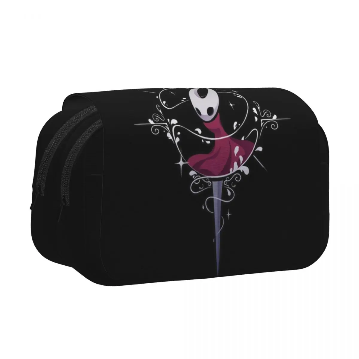 Double Clamshell Pen Case Hollow Knights Silksongs Pencil Pouch Pen Box for Student Bag Students School Gift Stationery