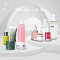 Anua Korean Heartleaf Anti-aging Essence Moisturizing Toner Emulsion Fade Fine Lines Deep Cleaning Facial Cleanser Skin Care Set