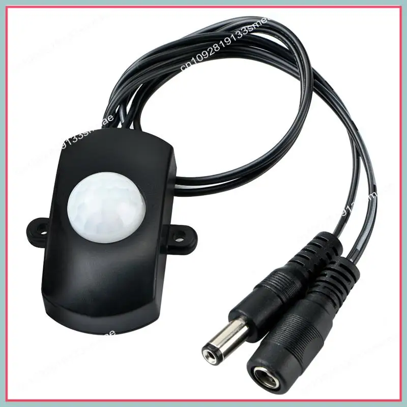 

N94R Датчик движения Мини PIR Инфракрасный ИК-датчик Детектор Модуль переключателя постоянного тока 6 В 12 В 24 В 5 А PIR для светодиодных лент (черный)