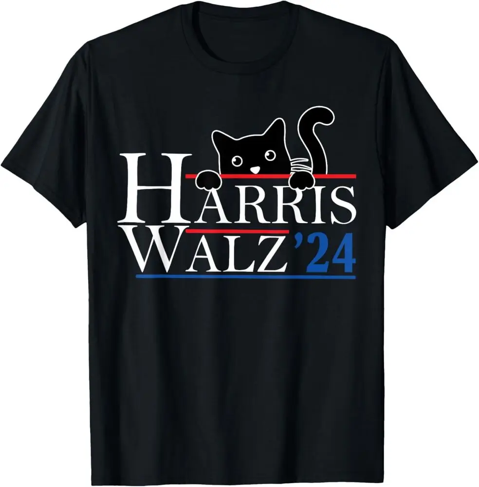 

Harris Waltz 2024 Funny Cat Lady Kamala Harris Tim Waltz T-Shirt