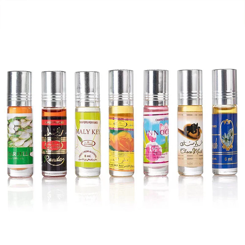 عطر زيتي غريب يدوم طويلاً رول أون 6 مل عطر عربي فاخر توليب فاكهي ملاحظات شوكولاتة روز كرة دوارة عطر عينة