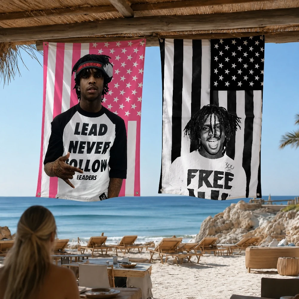 C-Chief K-Keef Rapper Outdoor Flag for Home Camping Party Club Decor Garden Yard Wall Hanging Banner