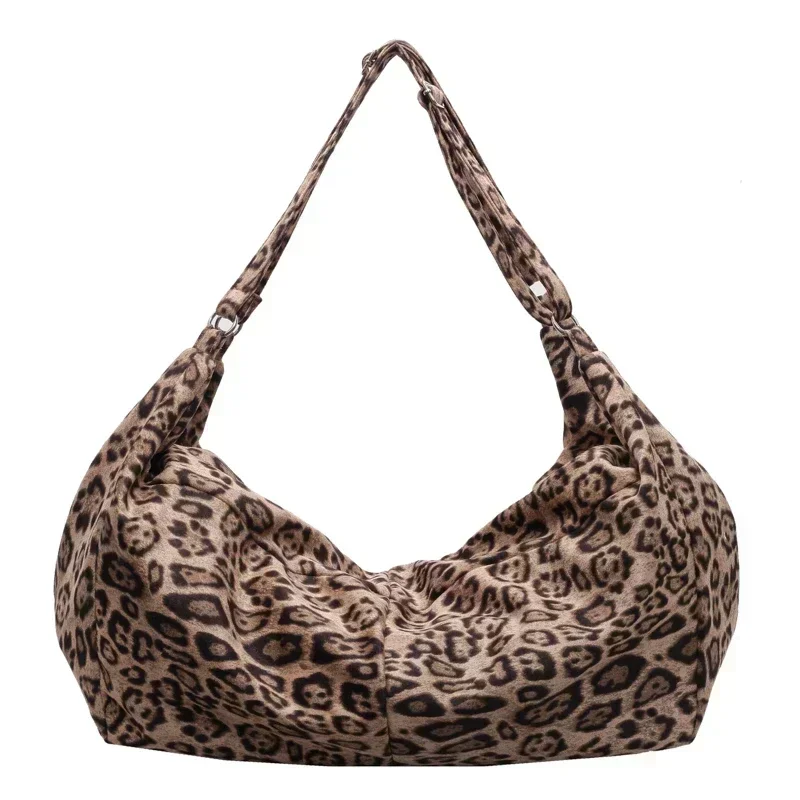 2024 Hot Trendy Leopard Print Shoulder and Crossbody Bags Personality Super Cool Popularity Large Capacity Tote Bags for Women