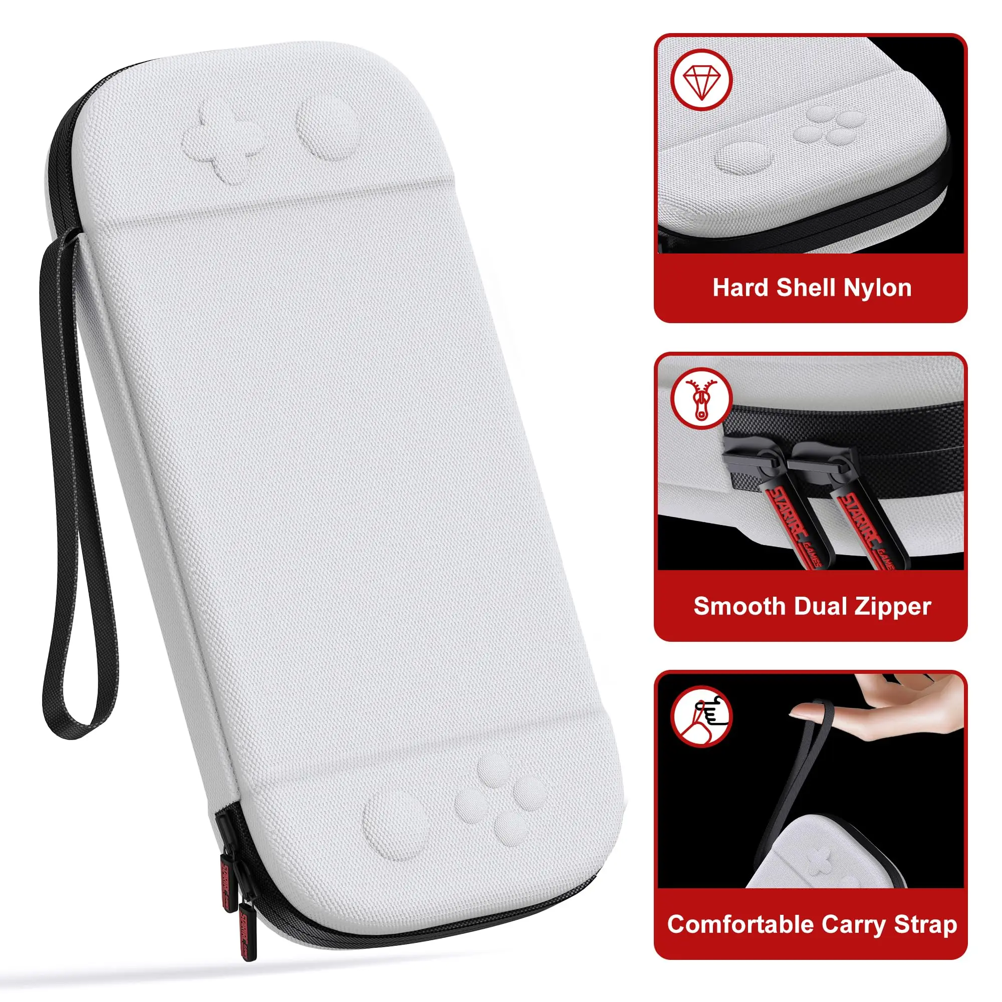 Case for Switch 2 2025, Hard Shell Travel Case with 12 Game Card Slots & Screen Protector Mat , Portable Hard Shell Storage Bag