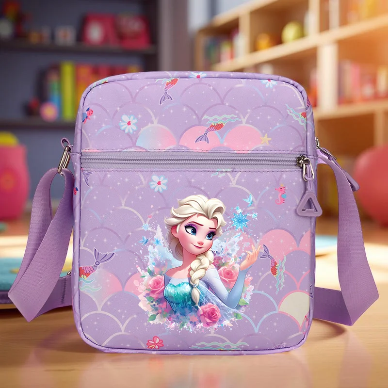 Bolso bandolera de nailon Frozen Elsa para mujeres y estudiantes: bolso cruzado ligero y duradero con correa ajustable para uso diario