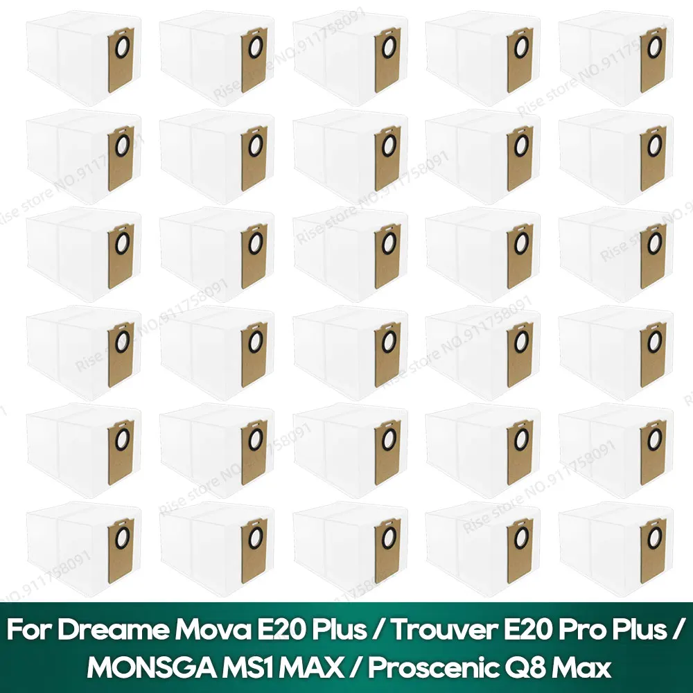 Compatible con Dreame Mova E20 Plus / Trouver E20 Pro Plus / MONSGA MS1 MAX / Proscenic Q8 Max Bolsa para el polvo