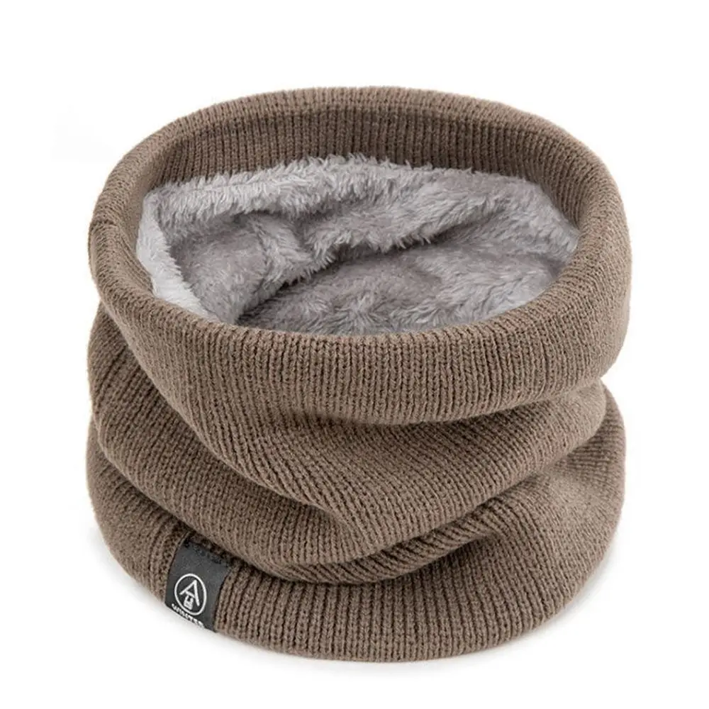 Fashion Soft Knitted Neck Warmer Sport Scarf Face Mask Winter Scarves Skating Running Warm Wool Fur Thick Men Neck Scarves