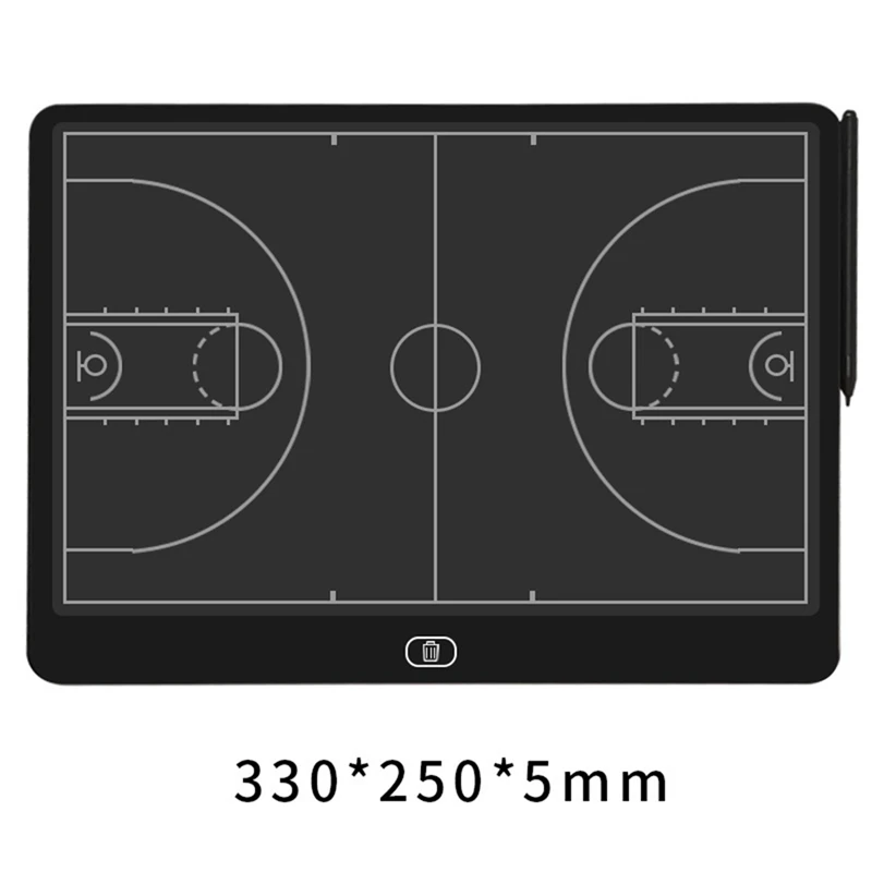 Placa de treinamento eletrônica, placa de marcador de estratégia de tela LCD de 16 polegadas com função de bloqueio