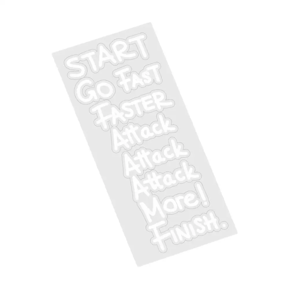 DIY-Fahrradaufkleber für Fahrradrahmen und Lenker „Go Fast, Attack More“ wasserfester, dekorativer Motivationsaufkleber