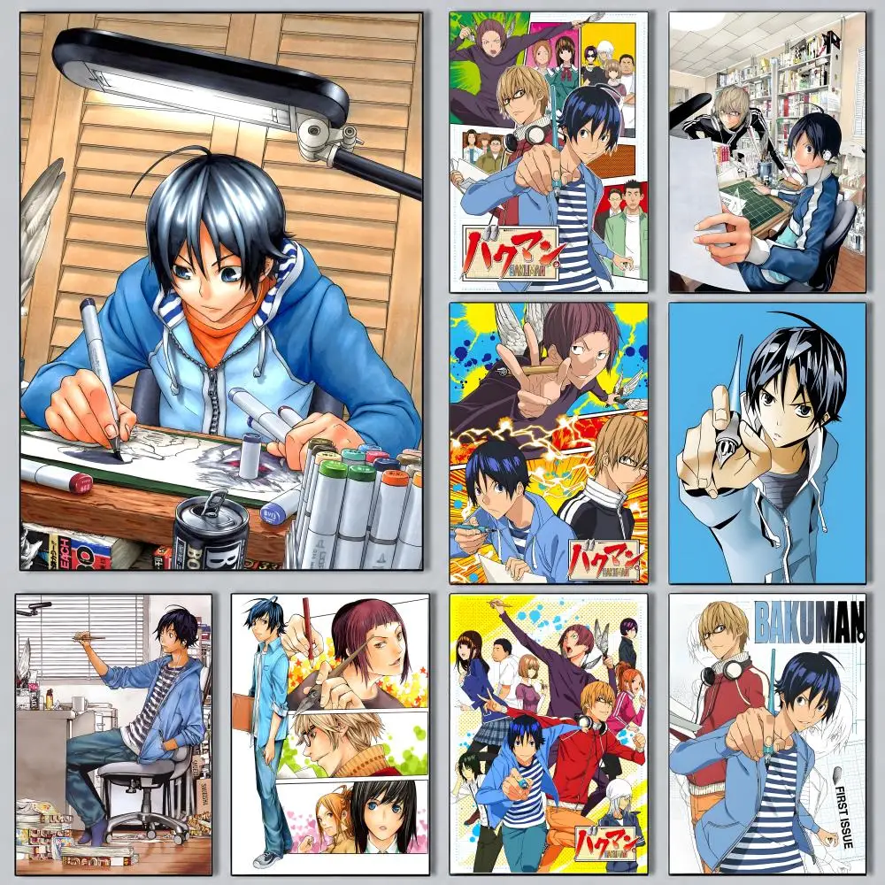 Póster de Anime Bakuman, impresión de arte de pared HD de primera calidad, decoración impermeable para el hogar, sala de estar, dormitorio, oficina