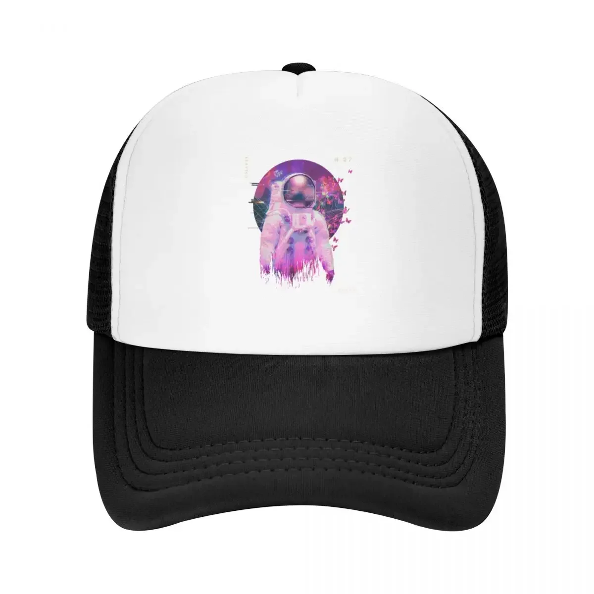 New Glitch astronaut in vaporwave style Baseball Cap Winter hat Beach Outing party Hat Men Golf Wear Women's