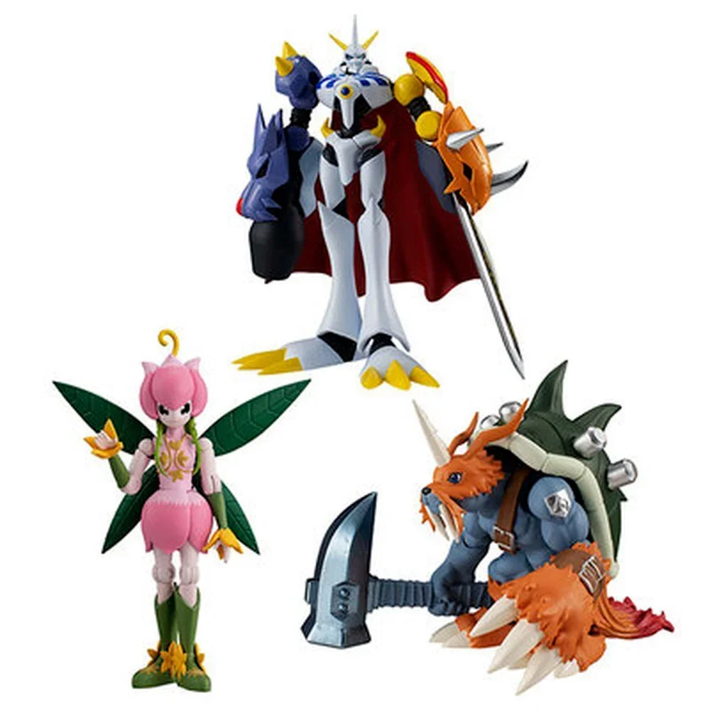 Original Bandai Digimon Adventure War Greymon Zudomon Omegamon Holy Angemon Angewomon Metal Garurumon Lilimon Box Eggs SHODO Toy