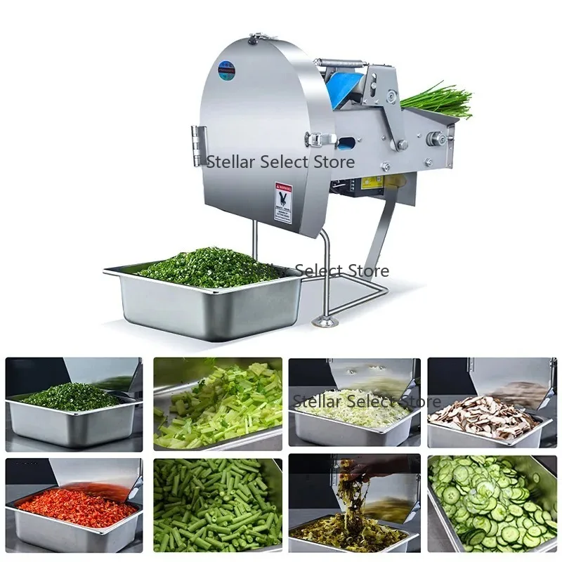 Commercial Grade Stainless Steel Multifunctional Vegetable and Fruit Slicer Efficient Cutter for Bananas Onions Leeks Chilies
