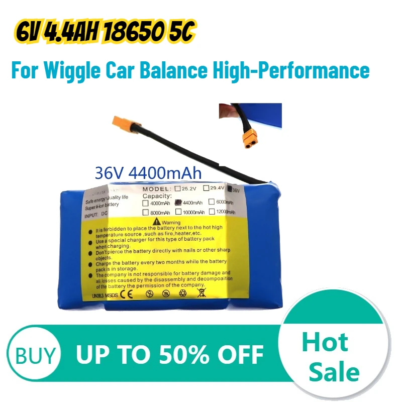 

Литиевая аккумуляторная батарея 6V 4.4AH 18650 5C для беговелов и самокатов: высокопроизводительная, высококачественная, перезаряжаемая