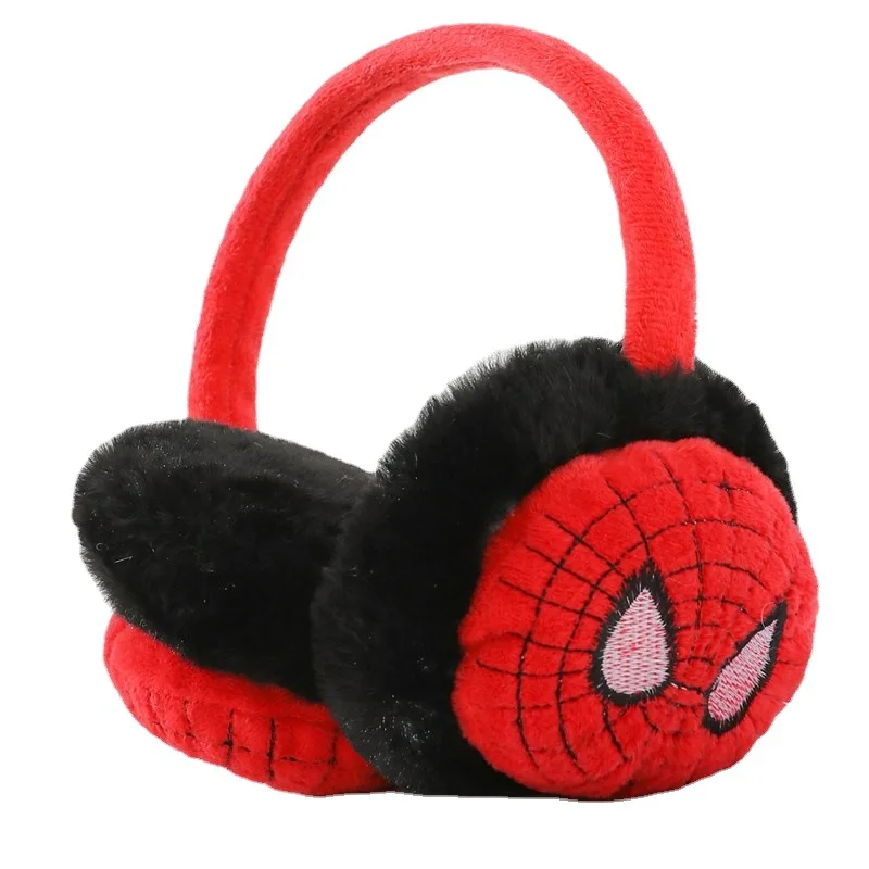 Coppe per le orecchie della lega regolabili per bambini dei cartoni animati Disney autunno e inverno che congelano coppe per le orecchie calde borse per le orecchie in peluche calde dei cartoni animati